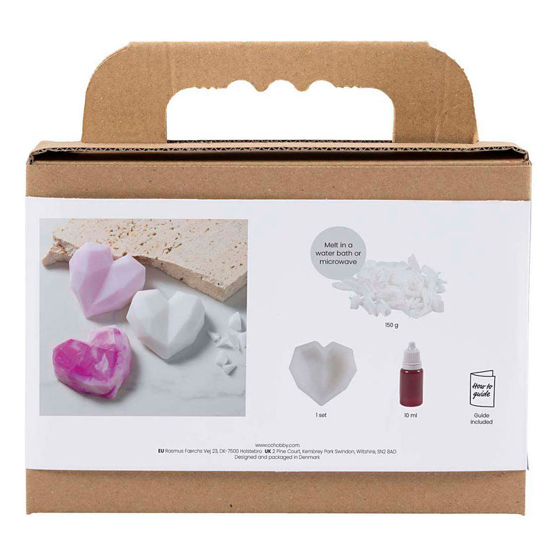 Load image into Gallery viewer, Creativ company mini hobbyset harten zeep maken roze