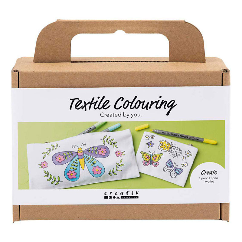 Afbeelding laden in galerijviewer, Creativ company https: www.cchobby.nl mini-hobbyset-textieldecoratie-vlinders-pastelkleuren-1-doos