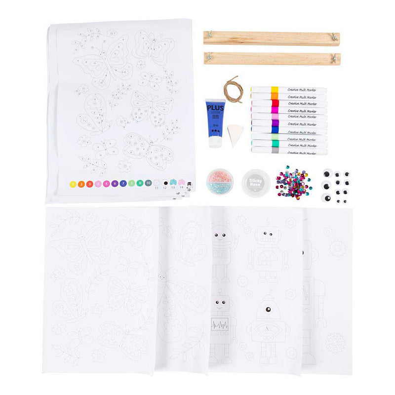 Load image into Gallery viewer, Creativ company hobbyset kleuren vlinder en robot in vrolijke kleuren