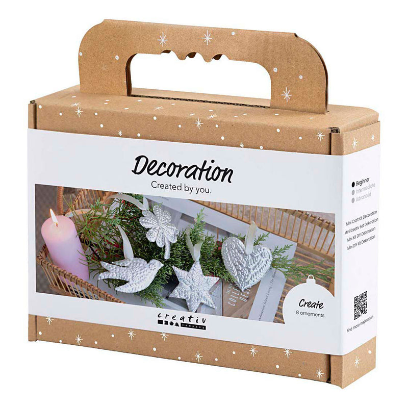 Afbeelding laden in galerijviewer, Creativ company mini hobbyset decoratie kerstdecoratie silver metal