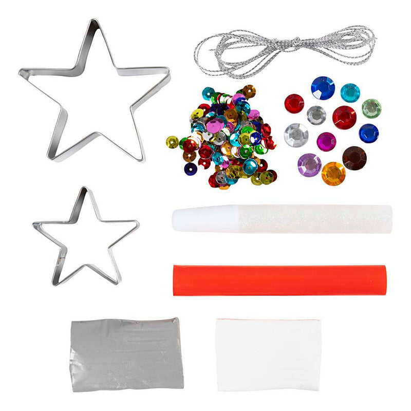 Afbeelding laden in galerijviewer, Creativ company http: www.cchobby.nl mini-hobbyset-boetseren-sterren-zilver-wit-1-doos