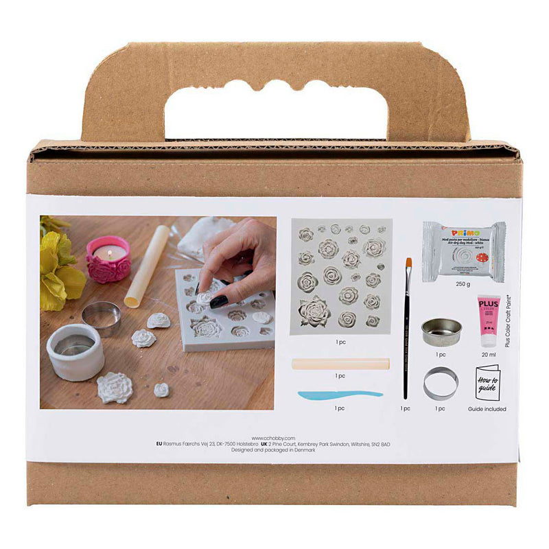 Load image into Gallery viewer, Creativ company mini hobbyset boetseren theelichthouders roze