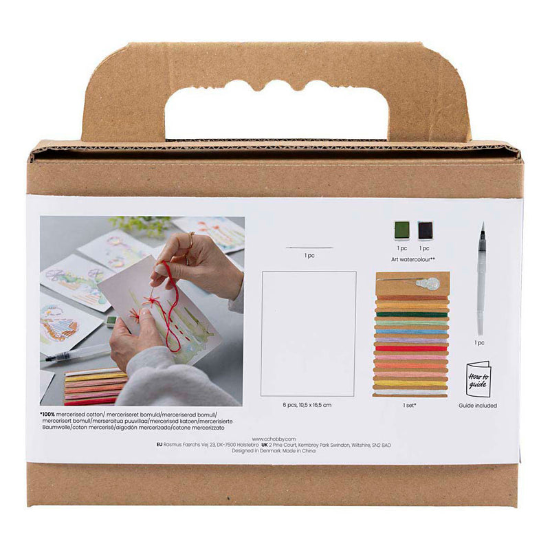 Load image into Gallery viewer, Creativ company https: www.cchobby.nl mini-hobbyset-borduurwerk-schilderijen-met-borduurwerk-diverse-kleuren-1-doos