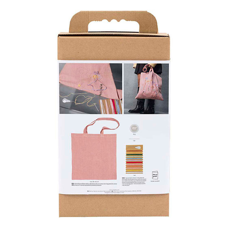 Load image into Gallery viewer, Creativ company hobbyset borduurwerk draagtas lichtroze