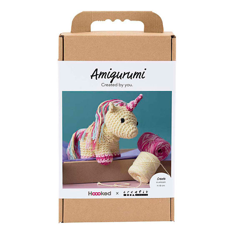 Load image into Gallery viewer, Creativ company hobbyset amigurumi eenhoorn