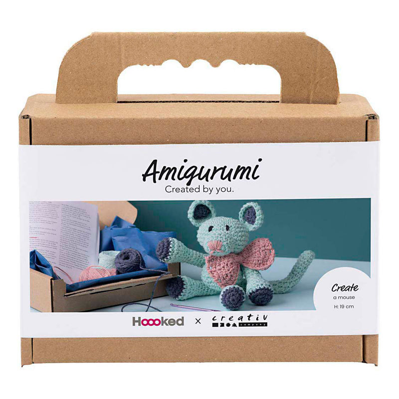 Afbeelding laden in galerijviewer, Creativ company https: www.cchobby.nl hobbyset-amigurumi-muis-mint-1-doos