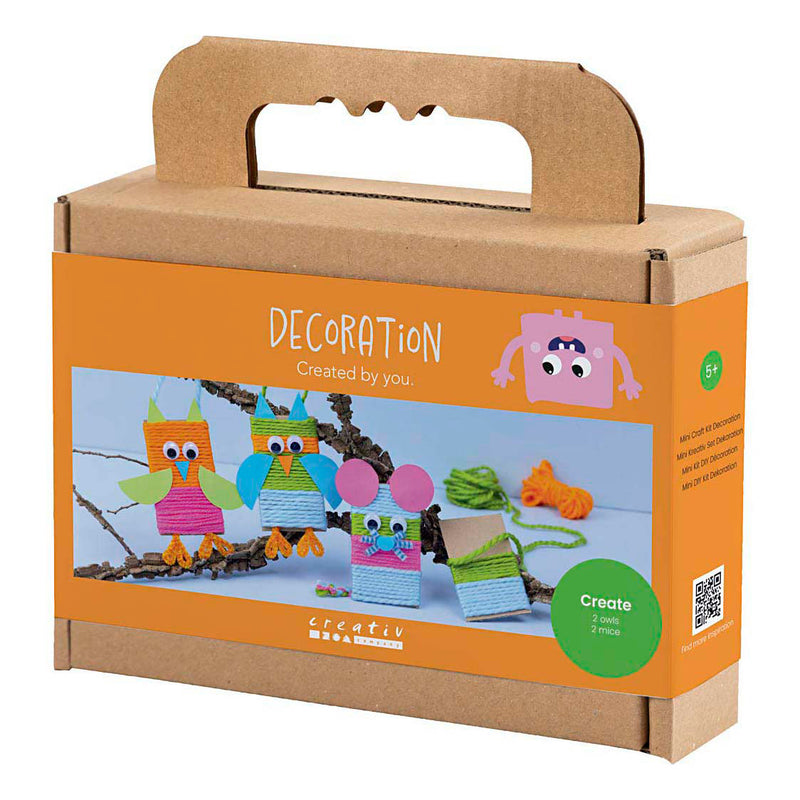 Afbeelding laden in galerijviewer, Creativ company https: www.cchobby.nl mini-hobbyset-decoratie-muizen-en-uilen-diverse-kleuren-1-doos