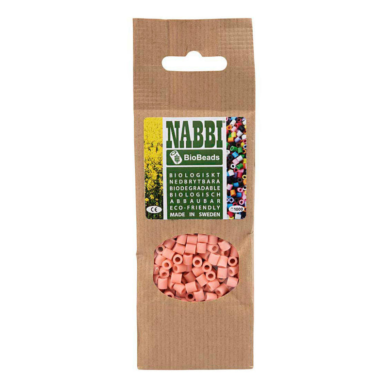 Load image into Gallery viewer, Creativ company nabbi biobeads 5x5mm salmon - 1000st.
