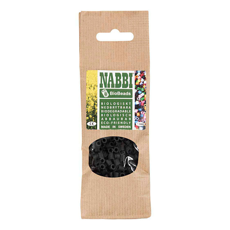 Afbeelding laden in galerijviewer, Creativ company https: www.cchobby.nl biobeads-van-nabbi-afm-5x5-mm-gatgrootte-2-5-mm-medium-zwart-1000-stuk-1-doos