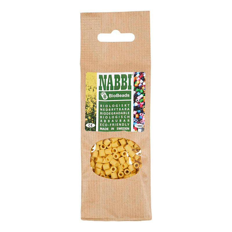 Afbeelding laden in galerijviewer, Creativ company https: www.cchobby.nl biobeads-van-nabbi-afm-5x5-mm-gatgrootte-2-5-mm-medium-geel-1000-stuk-1-doos