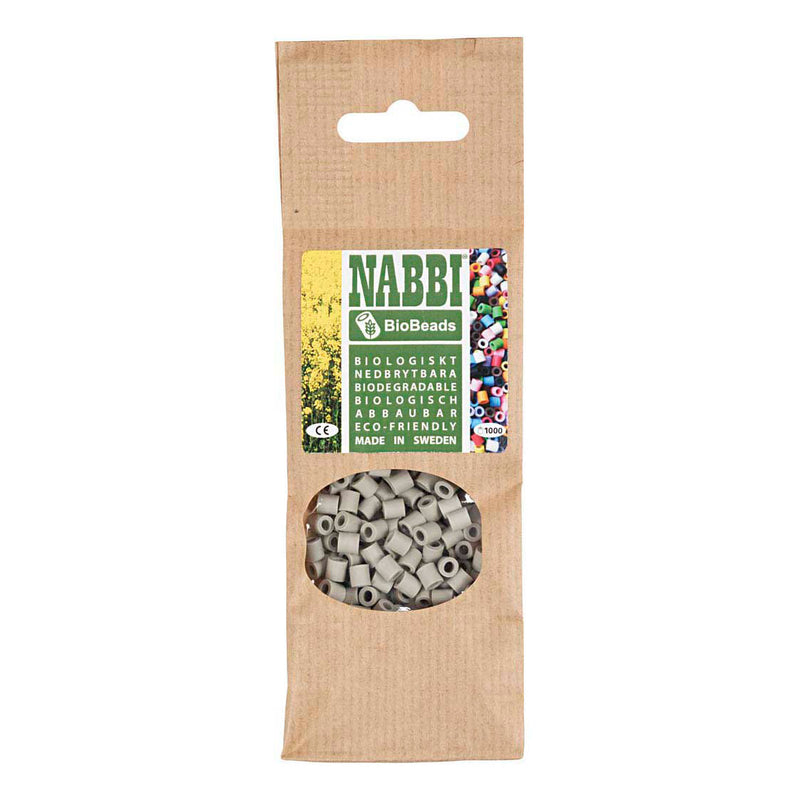 Afbeelding laden in galerijviewer, Creativ company https: www.cchobby.nl biobeads-van-nabbi-afm-5x5-mm-gatgrootte-2-5-mm-medium-grijs-1000-stuk-1-doos