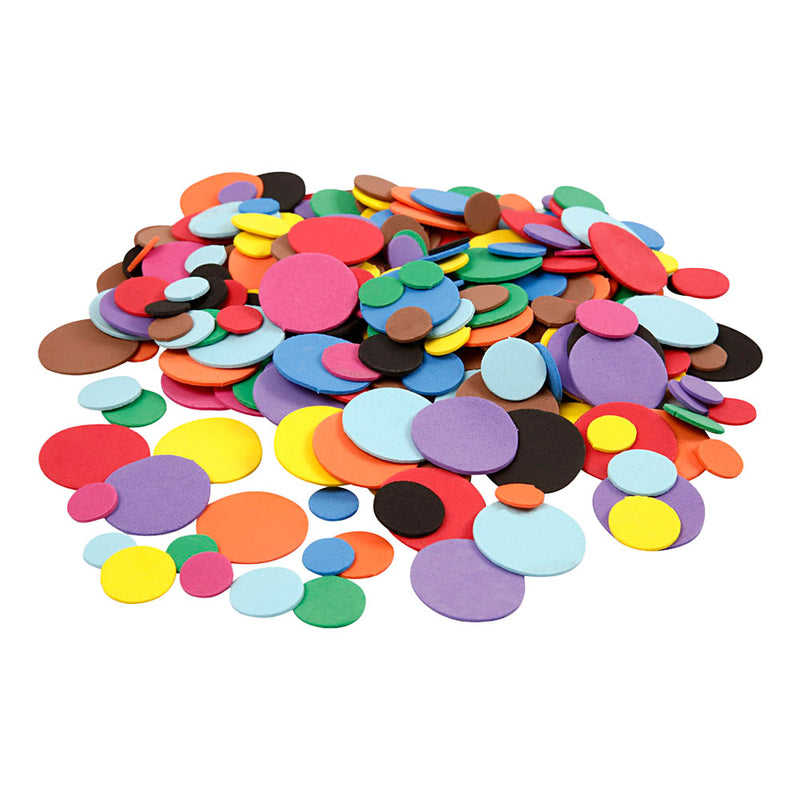 Afbeelding laden in galerijviewer, Creativ company eva foam cirkels gekleurd