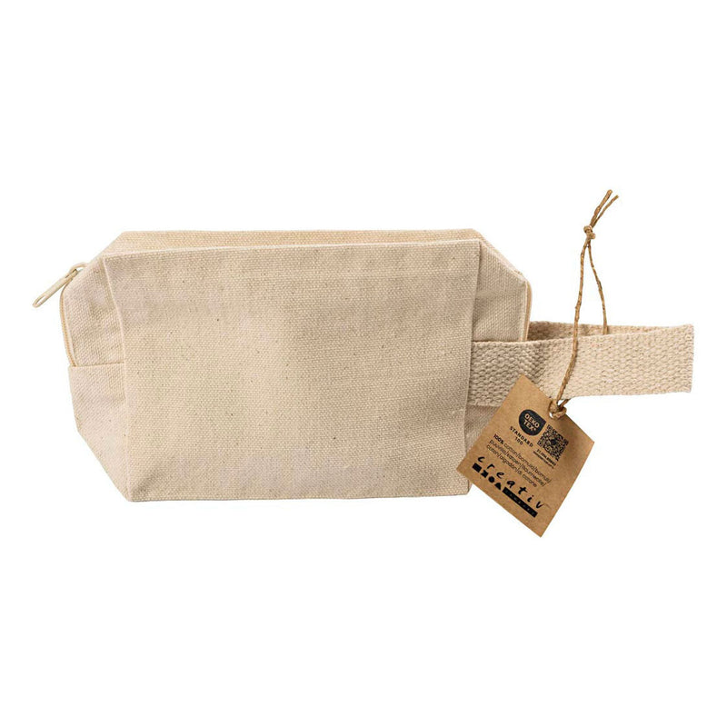 Afbeelding laden in galerijviewer, Creativ company https: www.cchobby.nl make-uptas-h-10-cm-d-5-cm-b-14-cm-licht-naturel-1-stuk