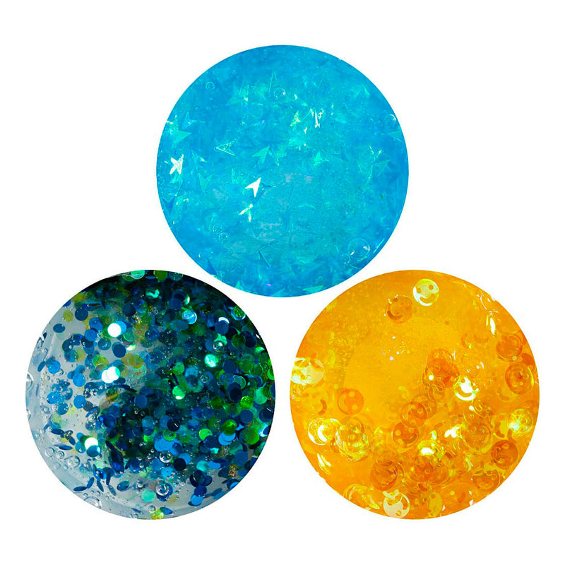 Load image into Gallery viewer, Creativ company sequin clay blauw groen - 6x60gr.