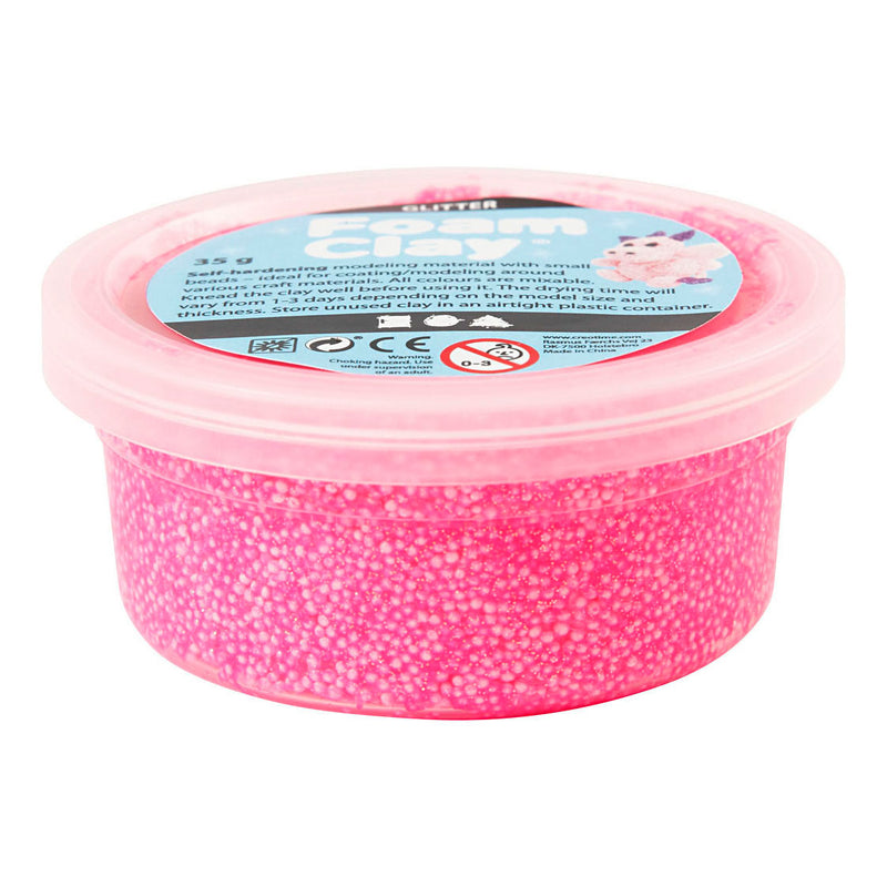 Load image into Gallery viewer, Creativ company https: www.cchobby.nl foam-clayr-glitter-roze-35-gr-1-doosje