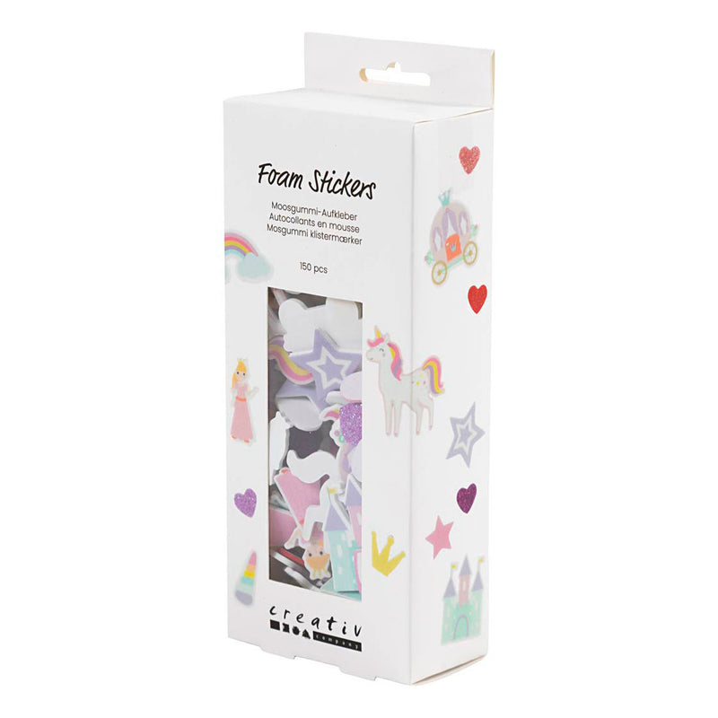 Load image into Gallery viewer, Creativ company foam stickers prinses en eenhoorn - 150st.