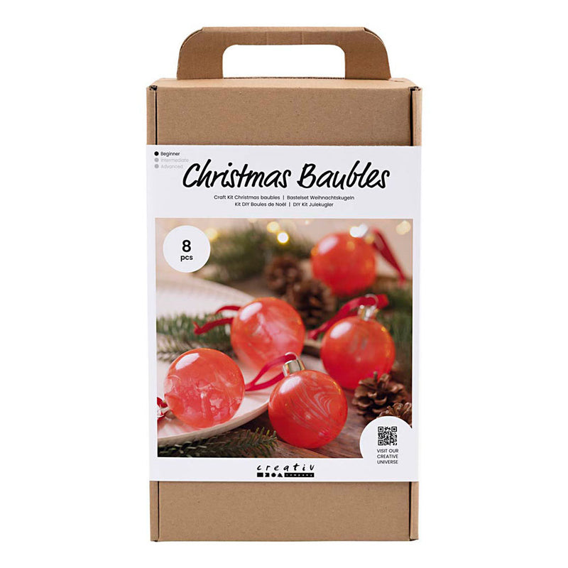 Load image into Gallery viewer, Creativ company hobbyset kerstballen marmeren