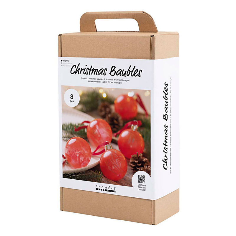 Load image into Gallery viewer, Creativ company hobbyset kerstballen marmeren