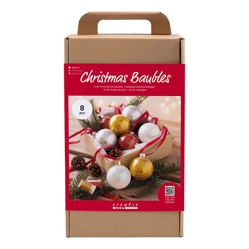 Load image into Gallery viewer, Creativ company hobbyset kerstballen glitter