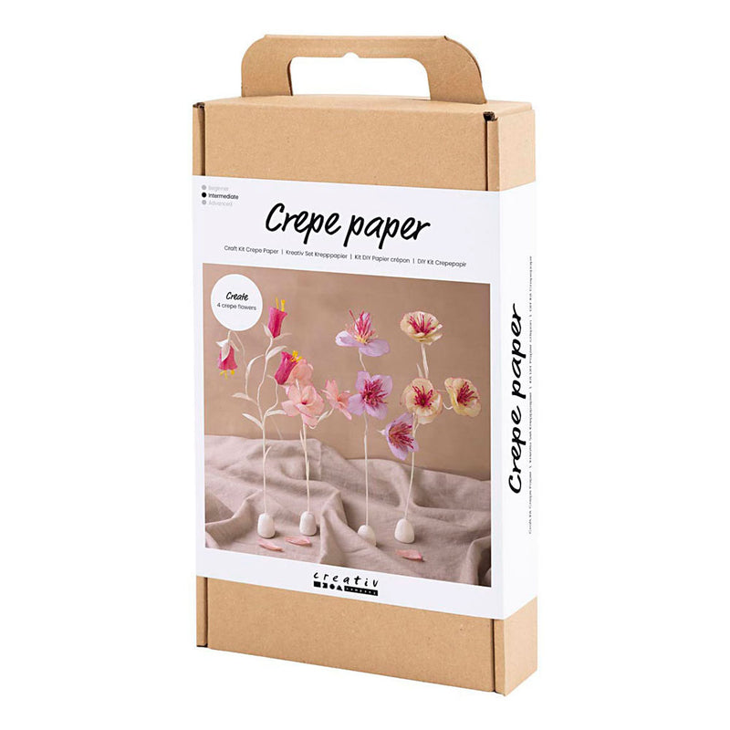 Afbeelding laden in galerijviewer, Creativ company hobbyset crepepapier bloem pastelkleuren