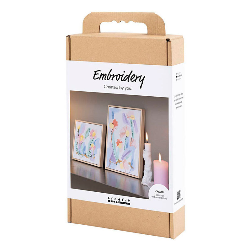 Afbeelding laden in galerijviewer, Creativ company http: www.cchobby.nl hobbyset-borduurwerk-afbeeldingen-pastelkleuren-1-doos