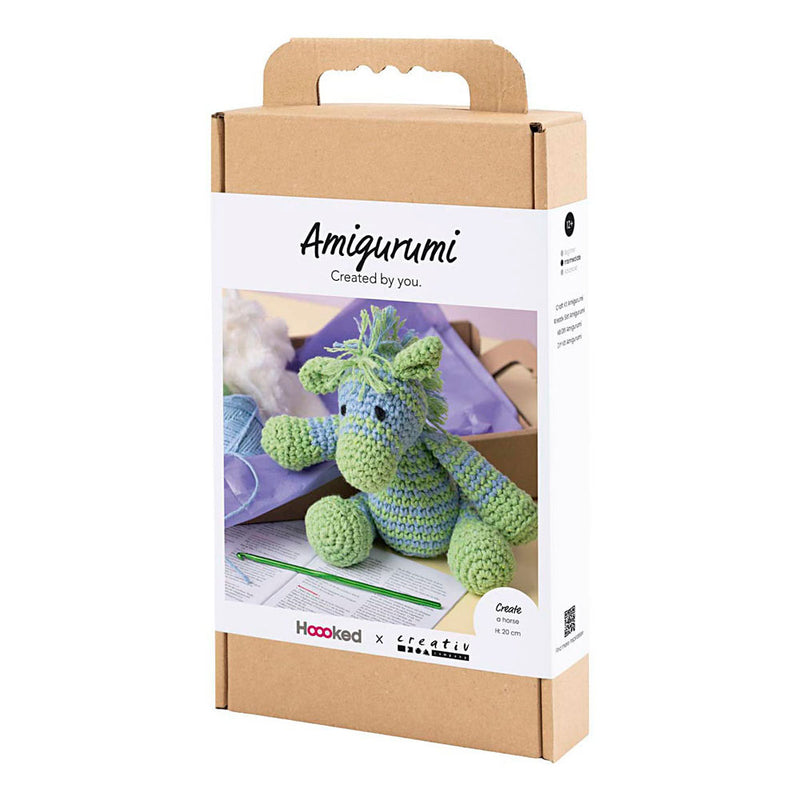Afbeelding laden in galerijviewer, Creativ company https: www.cchobby.nl hobbyset-amigurumi-zebra-lichtblauw-lichtgroen-1-doos