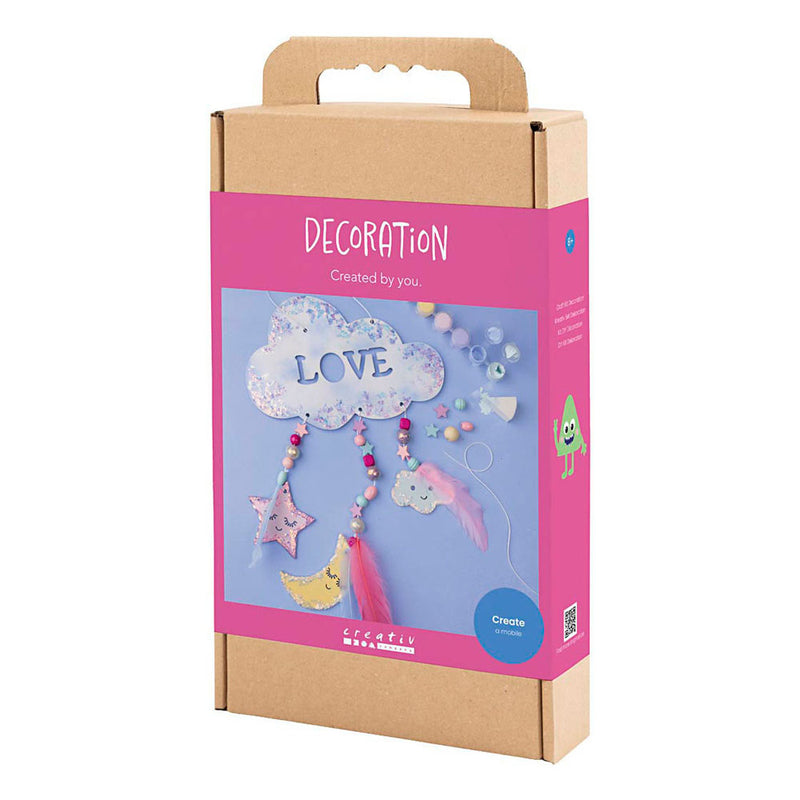 Afbeelding laden in galerijviewer, Creativ company http: www.cchobby.nl hobbyset-decoratie-wolk-maan-ster-glitterkleuren-pastelkleuren-1-doos