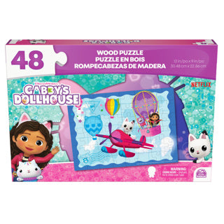 Load image into Gallery viewer, Spinmaster gabby's dollhouse houten puzzel 48 stukjes | 2 stuks
