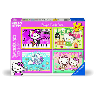 Load image into Gallery viewer, Ravensburger puzzel hello kitty 4 in 1 100 stukjes | 2 stuks