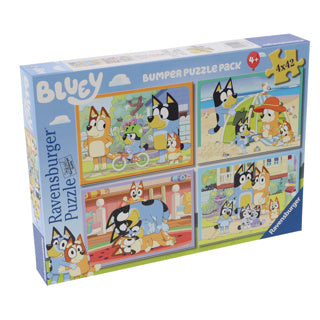 Load image into Gallery viewer, Ravensburger puzzel bluey 4 x 42 stukjes