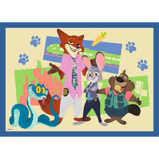 Load image into Gallery viewer, Trefl puzzel 4 in 1 zootopia 35+48+54+70 stukjes | 2 stuks