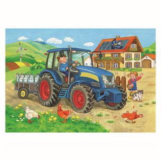 Load image into Gallery viewer, Ravensburger - Op de Bouwplaats en Boerderij Puzzel 2x12 stuks