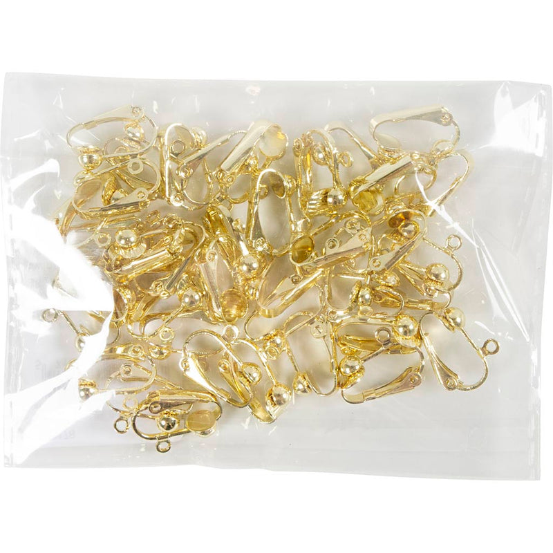 Afbeelding laden in galerijviewer, Https: www.cchobby.nl clip-on-oorbellen-afm-16-5x1-5x1-6-mm-goudkleurig-40-stuk-1-doos