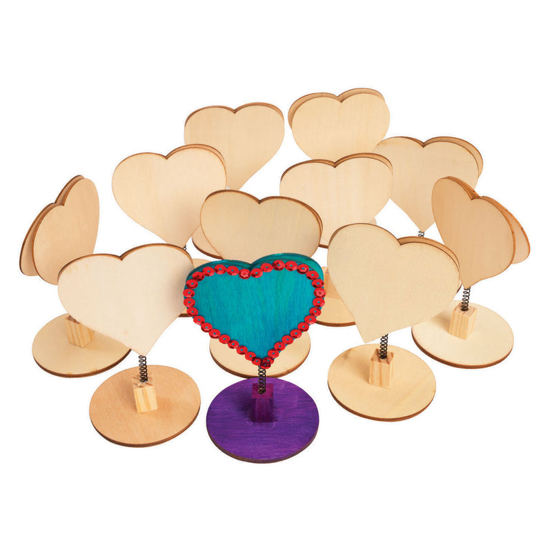 Load image into Gallery viewer, Colorations - versier je houten memoclip hart, 12st.