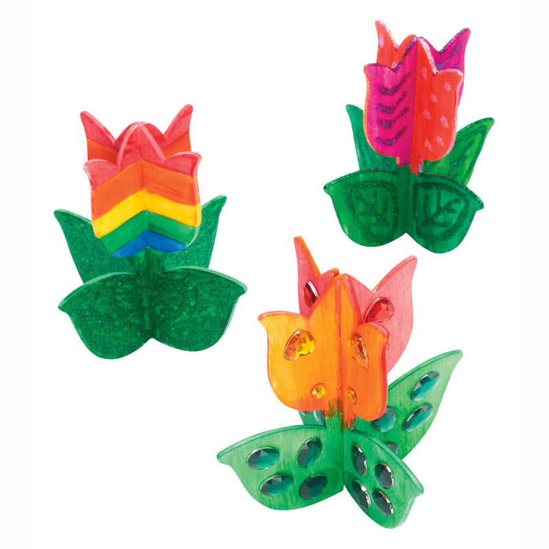 Load image into Gallery viewer, Colorations - maak en versier je eigen houten tulp, set van 12