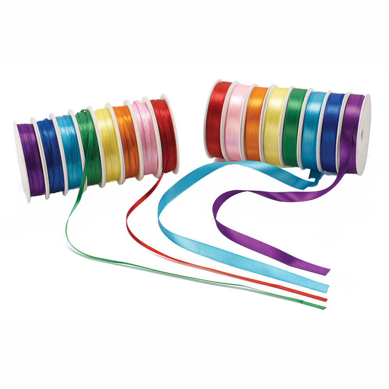 Load image into Gallery viewer, Colorations - satijnen lint 16 spoelen gekleurd, 120mtr.