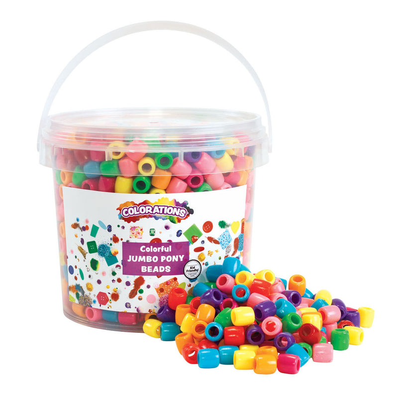 Load image into Gallery viewer, Colorations - gekleurde grote rijgkralen in emmer, 680 gram