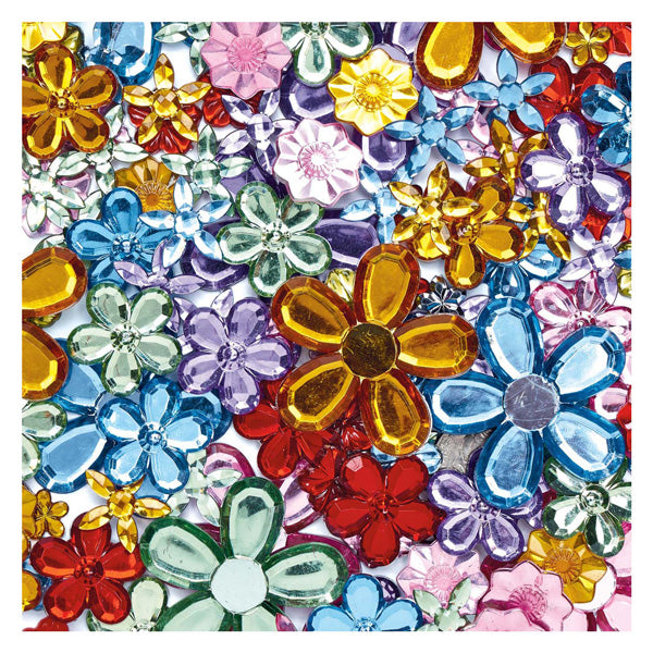 Load image into Gallery viewer, Colorations - Gekleurde Bloem Strasstenen, 300st.