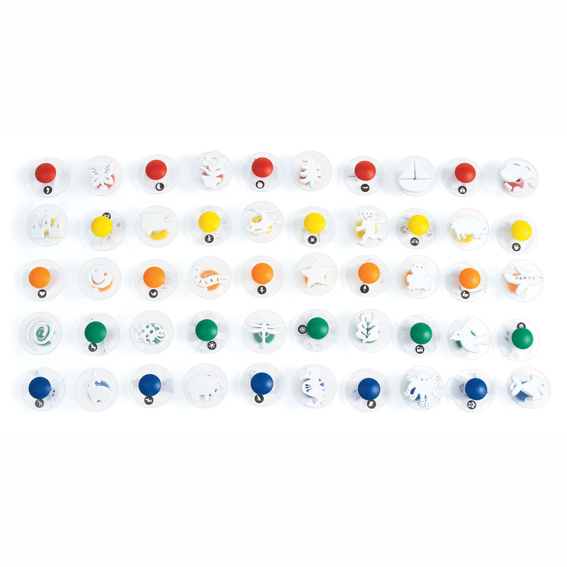 Load image into Gallery viewer, Colorations - gemakkelijke grip stempels megaset, 50st.