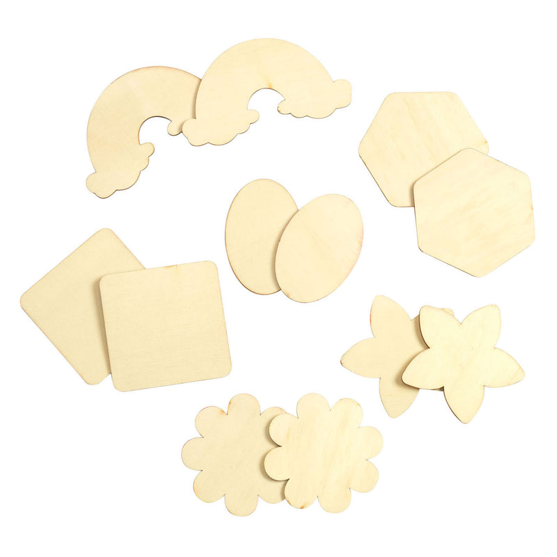 Load image into Gallery viewer, Colorations - Versier je eigen Houten Magneetvormen, 12st.