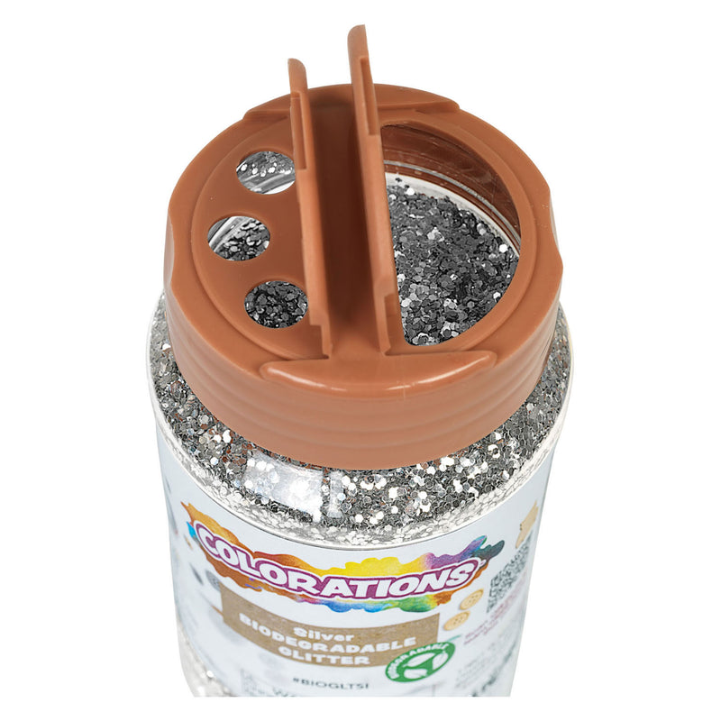Load image into Gallery viewer, Colorations - biologische afbreekbare glitter - zilver, 113 gram