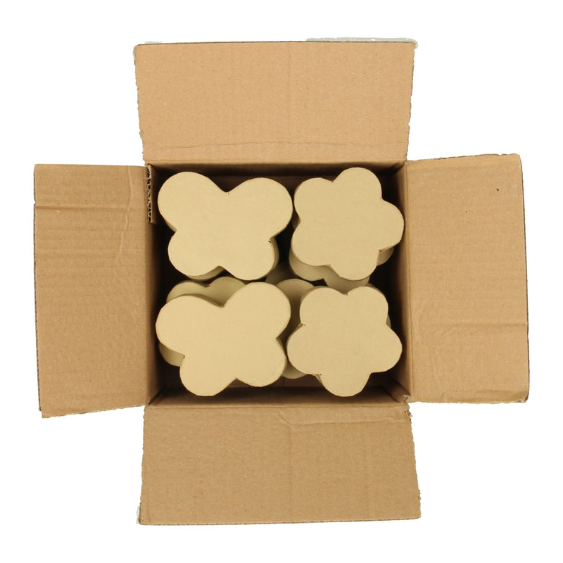 Load image into Gallery viewer, Colorations - vlinder en bloemen doosjes papier-maché, set van 12