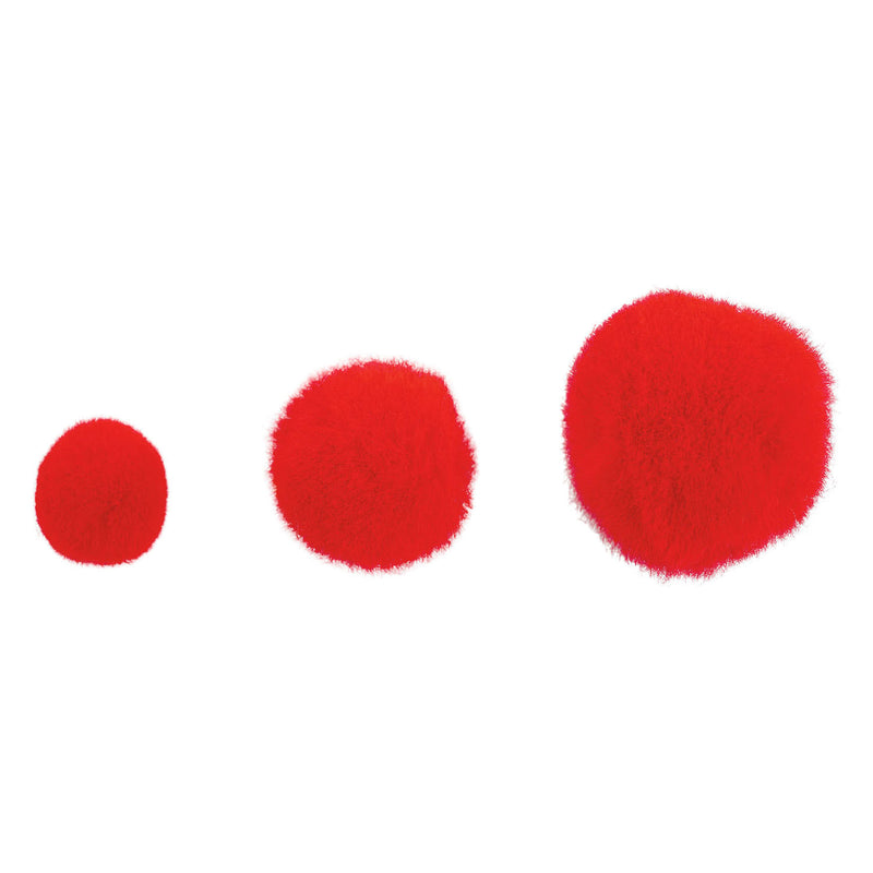 Load image into Gallery viewer, Colorations - pom poms rood, 100st.