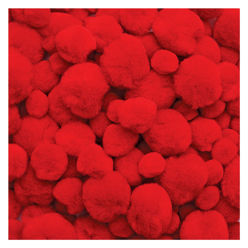 Load image into Gallery viewer, Colorations - pom poms rood, 100st.