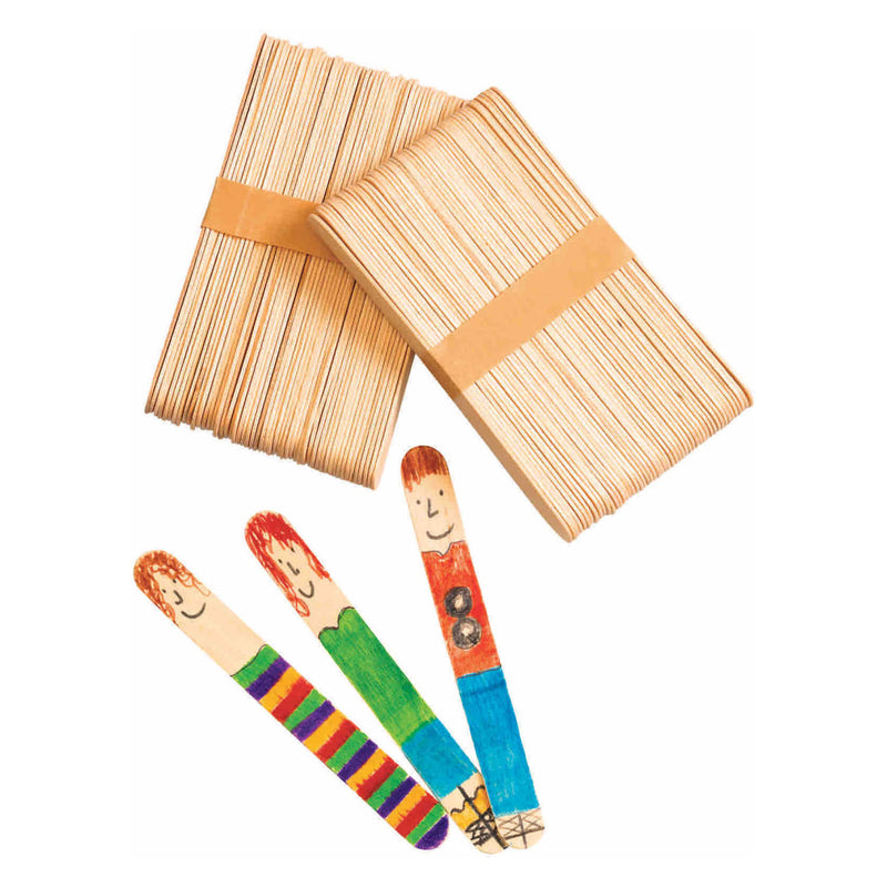 Load image into Gallery viewer, Colorations - grote houten knutselstokjes, set van 100