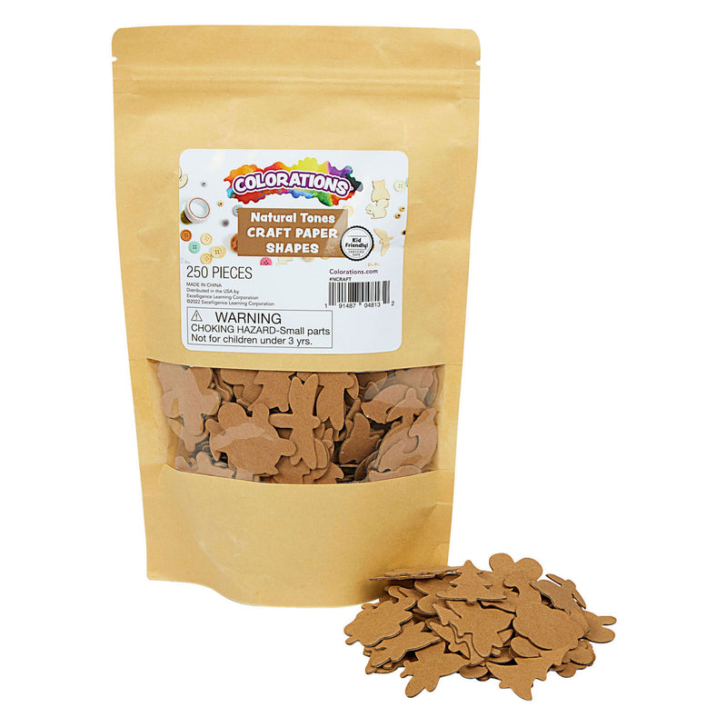 Load image into Gallery viewer, Colorations - papieren plakvormen natuurlijke tinten, 250st.