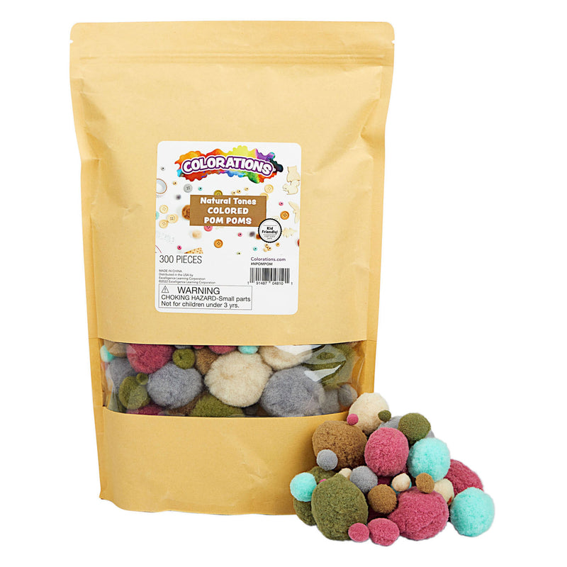 Load image into Gallery viewer, Colorations - pom poms natuurlijke tinten en kleur, 300st.