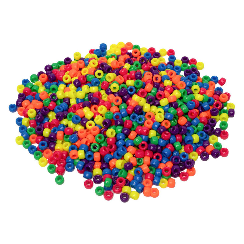 Load image into Gallery viewer, Colorations - pony kralen neon 6x9 mm, 1000st.