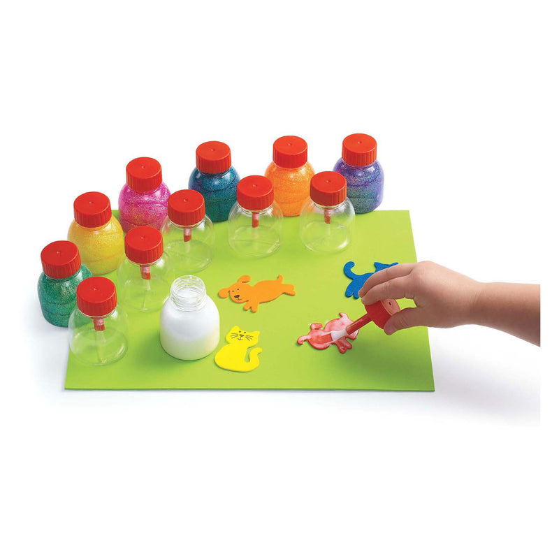 Load image into Gallery viewer, Colorations - herbruikbare lijmpotten met kwasten, 12st.