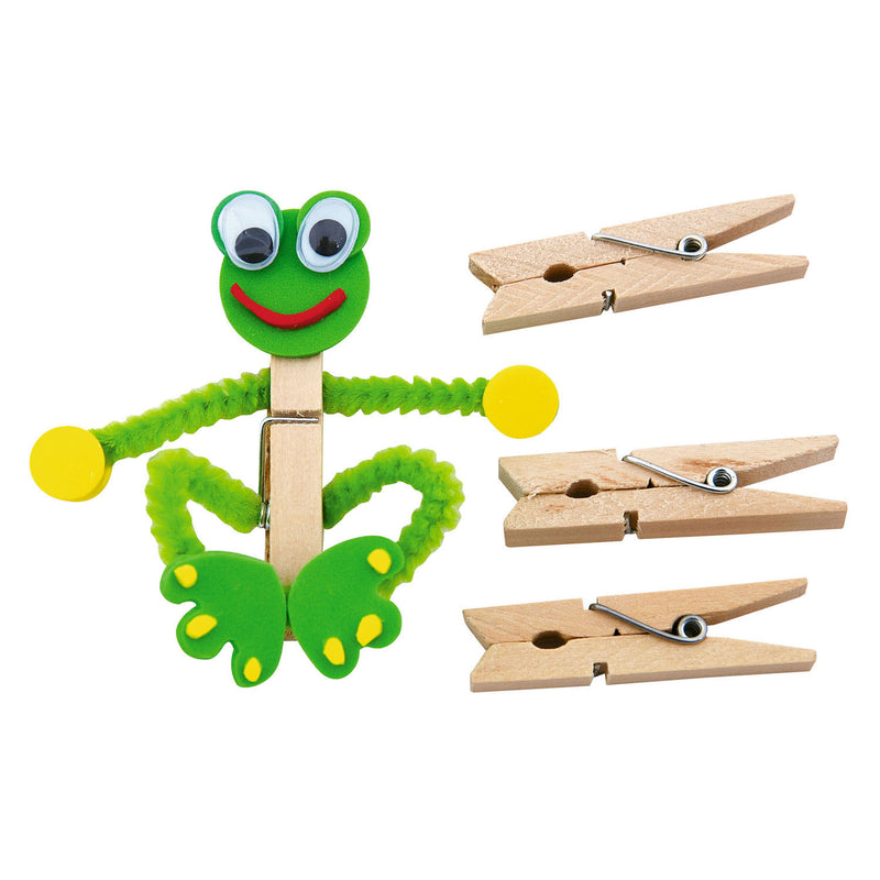 Afbeelding laden in galerijviewer, Colorations - houten wasknijpers - 48st.